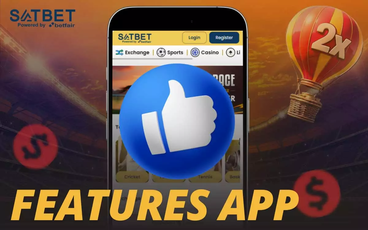 The Satbet mobile app provides all the functions of the website