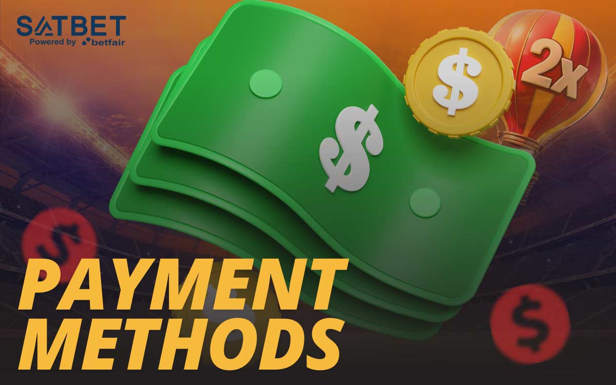 Satbet offers a variety of payment methods