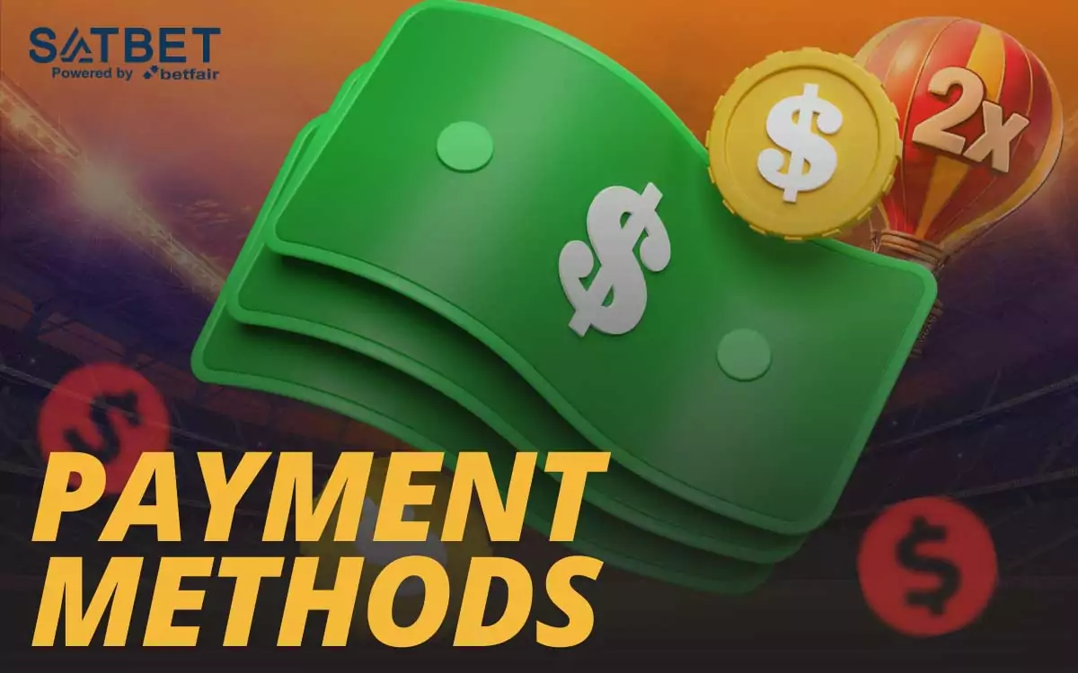 Satbet offers a variety of payment methods